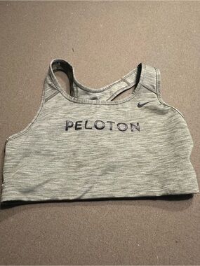Peloton x Nike Heather Olive Sports Bra large EUC
